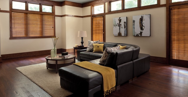 Raleigh hardwood floor and blinds